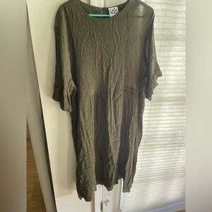 ASOS curve line, green dress size 22